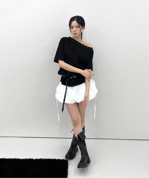 Midnight Move(ミッドナイトムーブ)の「89 rivet t (black)(Tシャツ/カットソー・レディース・その他・FREE)」の10枚目の写真