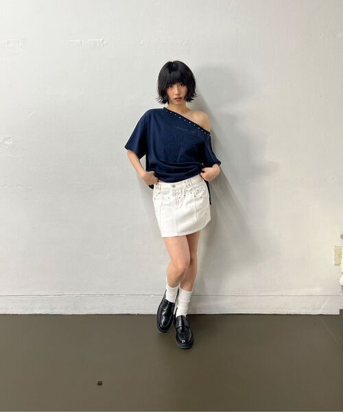 Midnight Move(ミッドナイトムーブ)の「89 rivet t (black)(Tシャツ/カットソー・レディース・その他・FREE)」の14枚目の写真