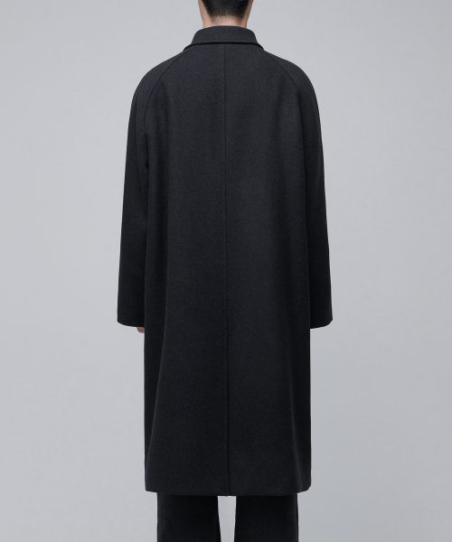 MUSINSA STANDARD（ムシンサスタンダード）の「カシミアブレンド特大バルマカンコート[チャコールグレー]（チェスターコート・メンズ・その他・LARGE/X-LARGE/XX-LARGE/MEDIUM）」の11枚目の写真