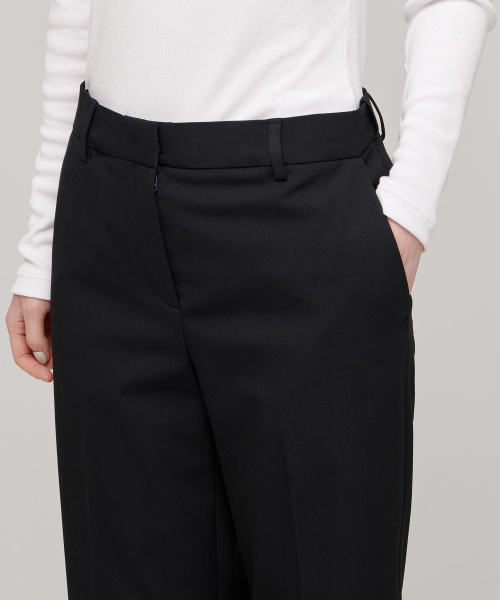 MUSINSA STANDARD WOMAN（ムシンサスタンダードウーマン）の「ウィメンズストレートヒドゥンバンディングスラックス[ブラック]（スラックス・レディース・その他・34/32/30/31/24/25/26/27/28/29）」の8枚目の写真