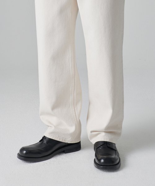 MUSINSA STANDARD（ムシンサスタンダード）の「ルーズストレートデニムパンツ[クリーム]（デニムパンツ・メンズ・その他・40/38/42/36/34/32/30/31/33/26/27/28/29）」の9枚目の写真