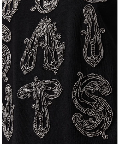 ALLSAINTS（オールセインツ）の「ELLA LISA EMBELLISHED T-SHIRT | ELLA LISA 刺繍 Tシャツ（Tシャツ/カットソー・レディース・ブラック・XS/S/M）」の5枚目の写真