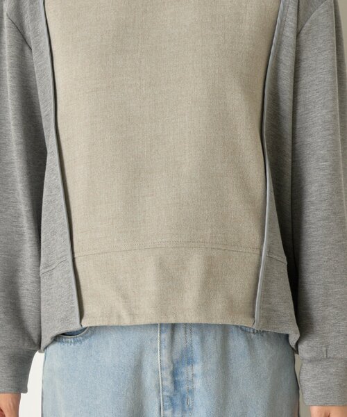 Jena espace merveilleux（ジェナ　エスパスメルヴェイユ）の「ウォーム切替バックタックカットソー（Tシャツ/カットソー・レディース・ネイビー/グレー/ベージュ・FREE）」の17枚目の写真