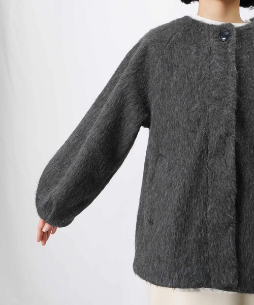 セール】LC/LLL バックバルーンコート/ノーカラーシャギーコート（ノー