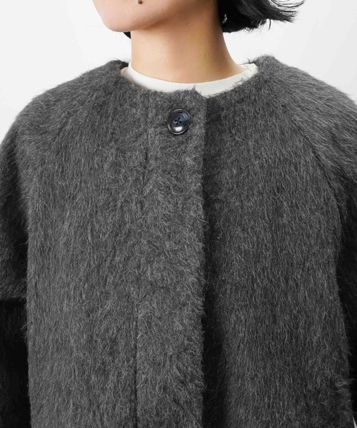 LUCA/LADY LUCK LUCA（ルカ/レディラックルカ）の「LC/LLL バックバルーンコート/ノーカラーシャギーコート（ノーカラーコート・レディース・アイボリー/チャコールグレー・FREE）」の19枚目の写真