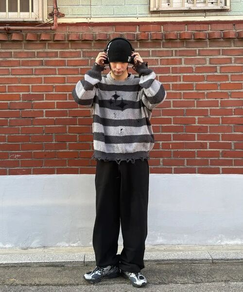 XERO（ゼロ）の「オーバーシルエットスウェットパンツ[ブラック]（スウェットパンツ・メンズ・その他・LARGE/SMALL/MEDIUM）」の4枚目の写真