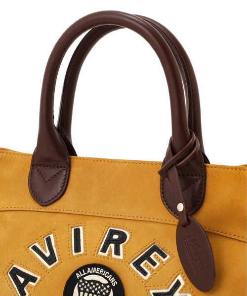 AVIREX（アヴィレックス）の「《直営店限定》LX VARSITY LEATHER MINI TOTE BAG（トートバッグ・レディース・レオパード/マスタード・F）」の5枚目の写真