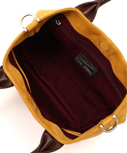 AVIREX（アヴィレックス）の「《直営店限定》LX VARSITY LEATHER MINI TOTE BAG（トートバッグ・レディース・レオパード/マスタード・F）」の12枚目の写真