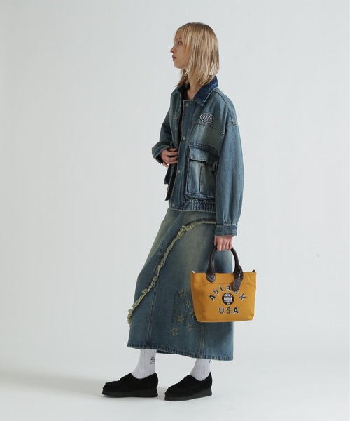 AVIREX（アヴィレックス）の「《直営店限定》LX VARSITY LEATHER MINI TOTE BAG（トートバッグ・レディース・レオパード/マスタード・F）」の18枚目の写真