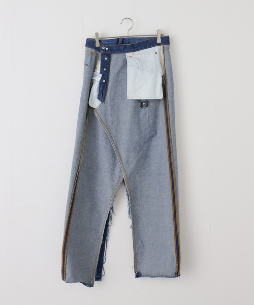 Bonum(ボナム)の「デニムラップスカート(デニムスカート・レディース・ネイビー/コバルトブルー・FREE)」の11枚目の写真