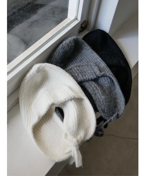 TRUNC(トランクエイティーエイト)の「Flight Knit BeanieⅡ(ニットキャップ/ビーニー・レディース・アイボリー/グレー/ブラック・FREE)」の19枚目の写真
