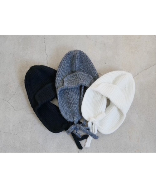 TRUNC(トランクエイティーエイト)の「Flight Knit BeanieⅡ(ニットキャップ/ビーニー・レディース・アイボリー/グレー/ブラック・FREE)」の20枚目の写真