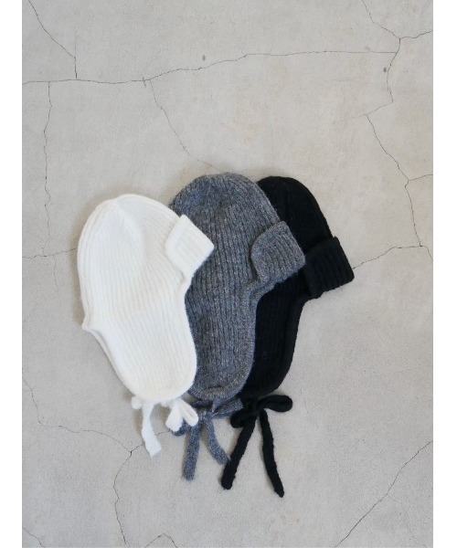 TRUNC(トランクエイティーエイト)の「Flight Knit BeanieⅡ(ニットキャップ/ビーニー・レディース・アイボリー/グレー/ブラック・FREE)」の22枚目の写真