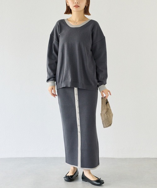 新品お値下げ❣️モラビトブラン　お洒落Aラインニット　サイズＭ～L ¥51,700 新品お値下げ❣️モラビトブラン お洒落Aラインニット サイズM～L