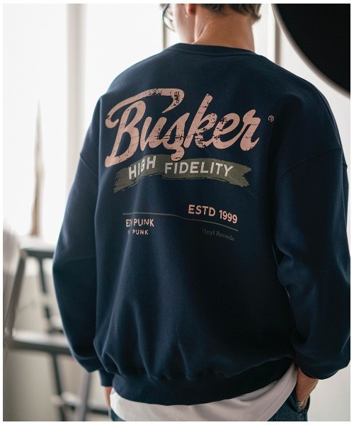 NO NEED（ノーニード）の「【EZKATON】Busker Sweatshirts/KHMT6891（スウェット・メンズ・ブラック/グレー/ナチュラル/ネイビー/バーガンディー・LL/3L/M/L）」の4枚目の写真