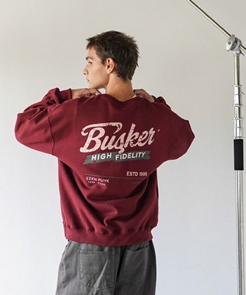 NO NEED（ノーニード）の「【EZKATON】Busker Sweatshirts/KHMT6891（スウェット・メンズ・ブラック/グレー/ナチュラル/ネイビー/バーガンディー・LL/3L/M/L）」の5枚目の写真