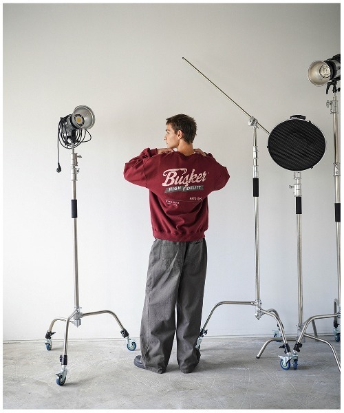 NO NEED（ノーニード）の「【EZKATON】Busker Sweatshirts/KHMT6891（スウェット・メンズ・ブラック/グレー/ナチュラル/ネイビー/バーガンディー・LL/3L/M/L）」の16枚目の写真