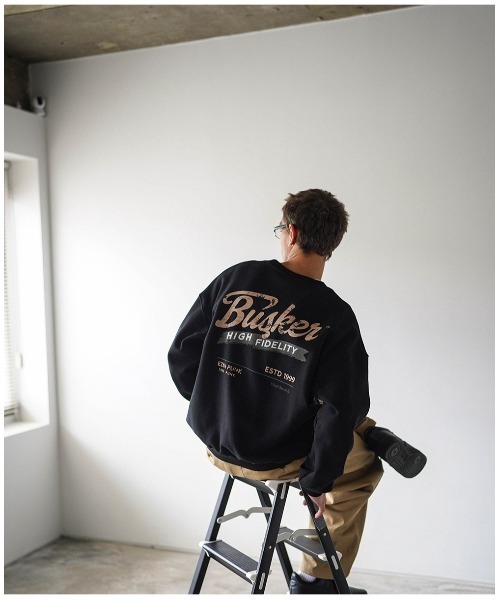 NO NEED（ノーニード）の「【EZKATON】Busker Sweatshirts/KHMT6891（スウェット・メンズ・ブラック/グレー/ナチュラル/ネイビー/バーガンディー・LL/3L/M/L）」の18枚目の写真