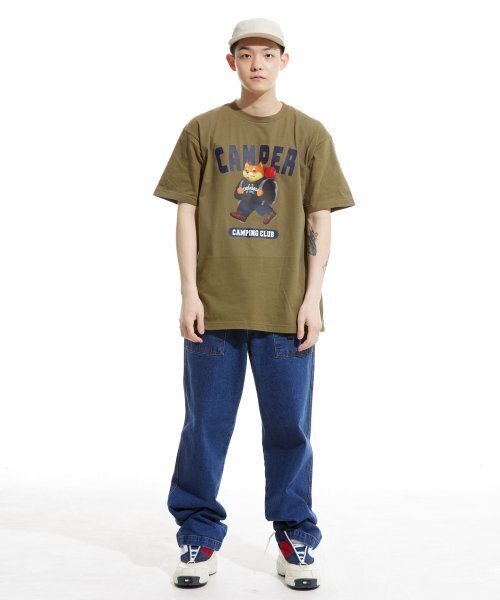 CREAM SODA LAB(クリームソーダラボ)の「キャンピングクラブ 半袖Tシャツ オリーブネイビー(Tシャツ/カットソー・メンズ・その他・MEDIUM/X-LARGE/XX-LARGE/LARGE)」の9枚目の写真