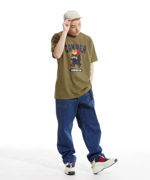 CREAM SODA LAB(クリームソーダラボ)の「キャンピングクラブ 半袖Tシャツ オリーブネイビー(Tシャツ/カットソー・メンズ・その他・MEDIUM/X-LARGE/XX-LARGE/LARGE)」の10枚目の写真