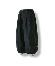 ANGLAN（アングラン）の「Nylon Tuck Belt String Balloon Pants - Black（スウェットパンツ）」