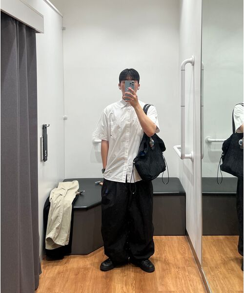 ANGLAN(アングラン)の「Nylon Tuck Belt String Balloon Pants - Black(スウェットパンツ・メンズ・その他・ONE SIZE/1/2)」の12枚目の写真