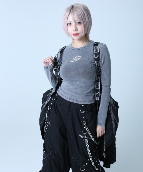 BACKSTAGE PASS(バックステージパス)の「TRIPLE DAGGER MA-1(トリプルダガー MA-1)ダガー刺繍 MA-1(MA-1・メンズ・パープル/ダークグレー/オリーブ/ブラック・FREE)」の12枚目の写真