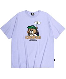 THINKING CAMPER BEAR GRAPHIC Tシャツ - パープル