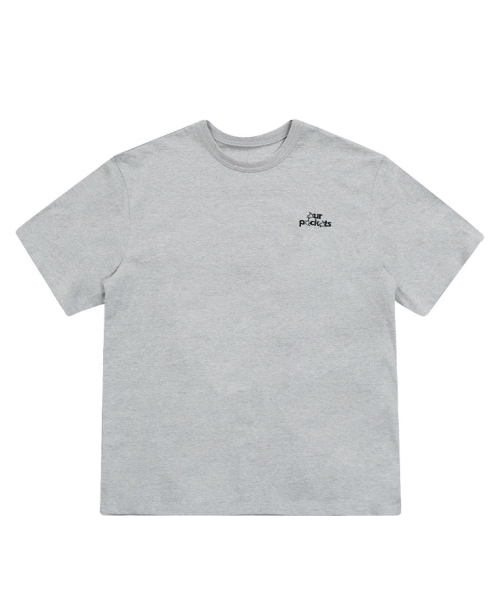 OURPOCKETS(アワーポケッツ)の「アワーポケットシグネチャーロゴTシャツ(グレー)(Tシャツ/カットソー・レディース・グレー・MEDIUM/X-LARGE)」の2枚目の写真