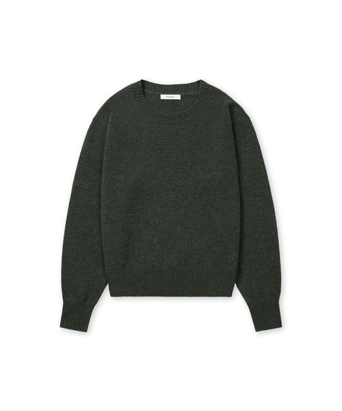 MANNERGRAM(マナーグラム)の「シェギドック エクストラファインメリノウール100 ソフトラウンドニット レディース_9カラー(ニット/セーター・レディース・チャコールグレー/ライトグレー/ライトブルー/グレー/カーキ/クリーム/モカ/ライトベージュ/グレイッシュベージュ・1)」の8枚目の写真