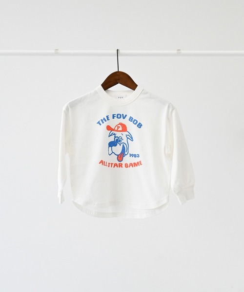 FOV(フォブ)の「フォブ F/B ALL STAR L/S Tシャツ(Tシャツ/カットソー・キッズ・チャコールグレー/ホワイト/ベージュ系その他・100cm/110cm/120cm/130cm/90cm)」の9枚目の写真
