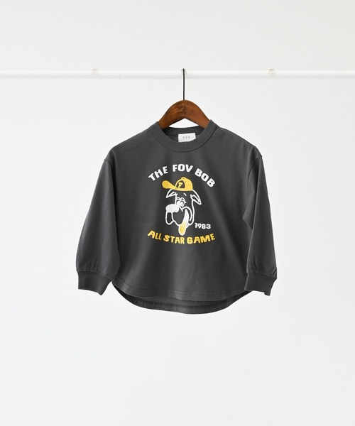 FOV(フォブ)の「フォブ F/B ALL STAR L/S Tシャツ(Tシャツ/カットソー・キッズ・チャコールグレー/ホワイト/ベージュ系その他・100cm/110cm/120cm/130cm/90cm)」の10枚目の写真