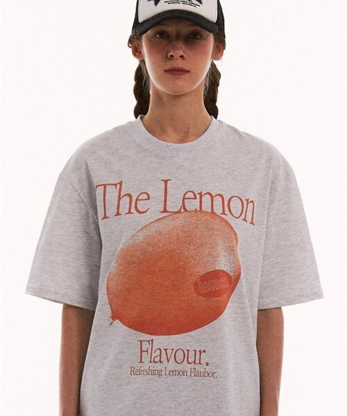 MATCHGLOBE(マッチグローブ)の「ザ レモン フレーバー オーバーサイズ Tシャツ (メランジ)(Tシャツ/カットソー・レディース・その他・FREE)」の3枚目の写真