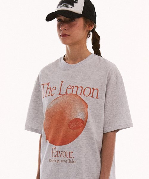 MATCHGLOBE(マッチグローブ)の「ザ レモン フレーバー オーバーサイズ Tシャツ (メランジ)(Tシャツ/カットソー・レディース・その他・FREE)」の4枚目の写真