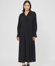 ウールビエラ カシュクールシャツドレス