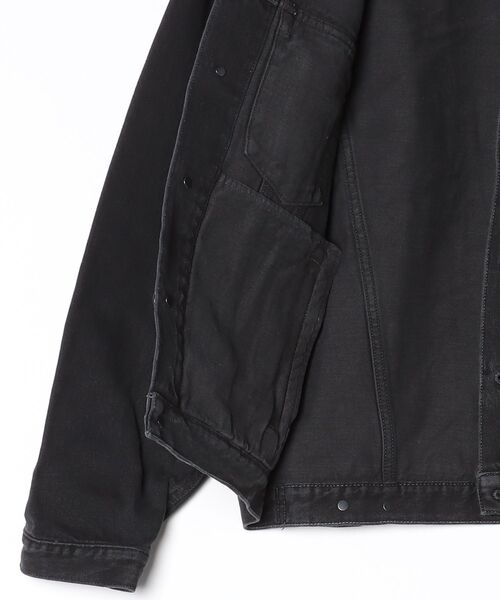 AUTHEN（オーセン）の「【AUTHEN】オーセン/ "TURK" トラッカージャケット BK（デニムジャケット・メンズ・ブラウン/ブラック・MEDIUM/LARGE/SMALL）」の4枚目の写真