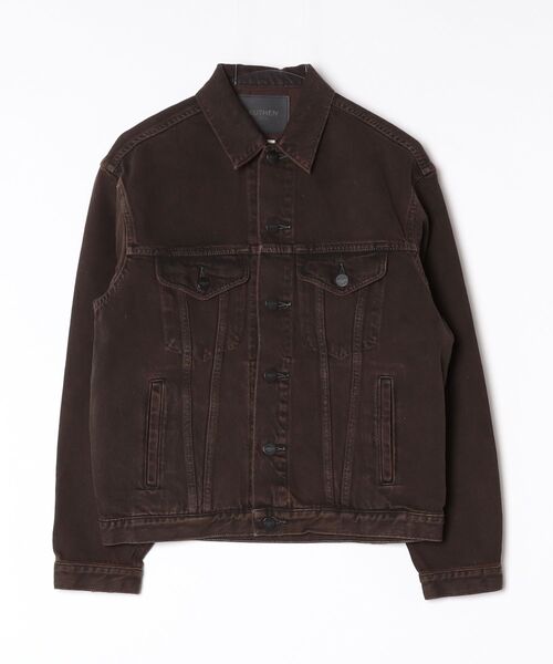 AUTHEN（オーセン）の「【AUTHEN】オーセン/ "TURK" トラッカージャケット BK（デニムジャケット・メンズ・ブラウン/ブラック・MEDIUM/LARGE/SMALL）」の6枚目の写真