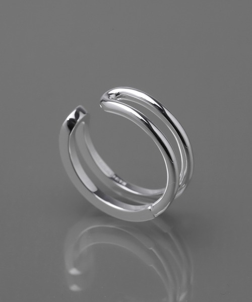 MAISON SPECIAL(メゾンスペシャル)の「《UNISEX》【Made In YAMANASHI Jewelry】〇□ Loop Ring/山梨産〇□ループリング【MAISON SPECIAL/メゾンスペシャル】(リング・メンズ・シルバー・FREE)」の1枚目の写真