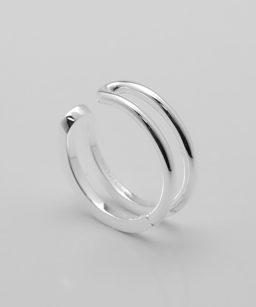 MAISON SPECIAL(メゾンスペシャル)の「《UNISEX》【Made In YAMANASHI Jewelry】〇□ Loop Ring/山梨産〇□ループリング【MAISON SPECIAL/メゾンスペシャル】(リング・メンズ・シルバー・FREE)」の3枚目の写真