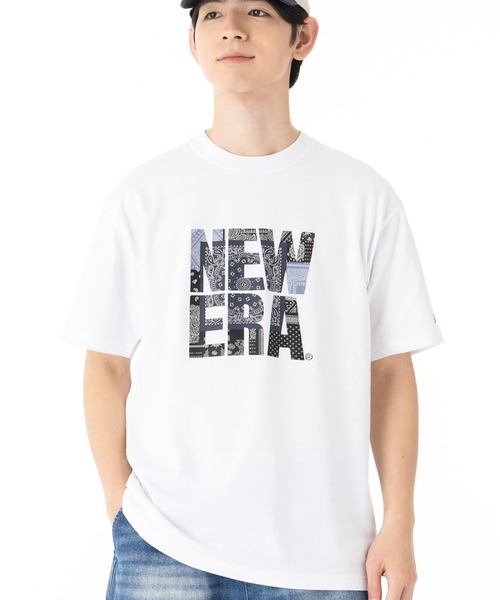 NEW ERA(ニューエラ)の「ニューエラ 半袖Tシャツ スクエアロゴ ラバープリント(Tシャツ/カットソー・メンズ・ブラック/ホワイト・XL/XXL/M/L/S)」の2枚目の写真