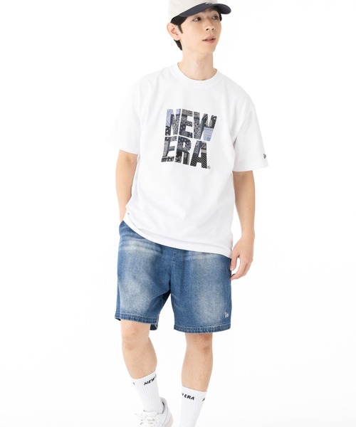 NEW ERA(ニューエラ)の「ニューエラ 半袖Tシャツ スクエアロゴ ラバープリント(Tシャツ/カットソー・メンズ・ブラック/ホワイト・XL/XXL/M/L/S)」の15枚目の写真