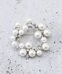 THE SHOP TK | コットンパールブローチ(ブローチ/コサージュ)