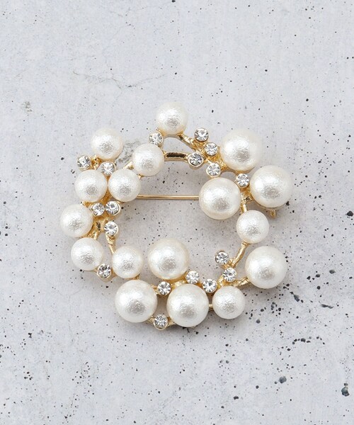 THE SHOP TK (ザ ショップ ティーケー )の「コットンパールブローチ(ブローチ/コサージュ・レディース・シルバー/ゴールド・00)」の2枚目の写真