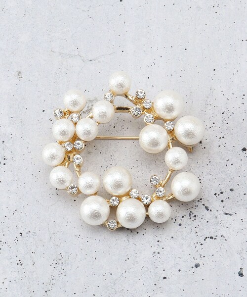 THE SHOP TK (ザ ショップ ティーケー )の「コットンパールブローチ(ブローチ/コサージュ・レディース・シルバー/ゴールド・00)」の3枚目の写真