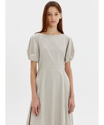 SIGNATURE PUFF DRESS BEIGE