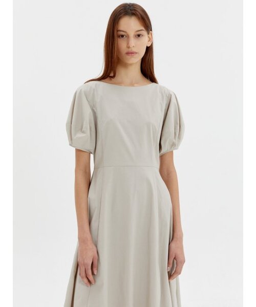 HAVELESS(ハブレス)の「SIGNATURE PUFF DRESS BEIGE(ワンピース・レディース・その他・MEDIUM)」の1枚目の写真