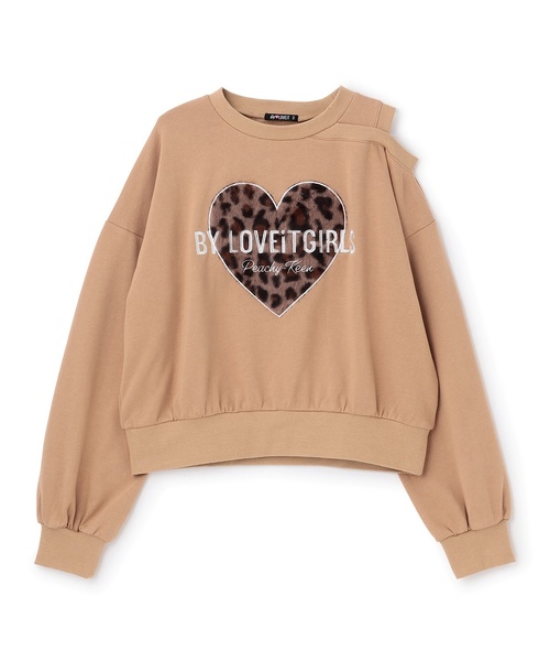 ハートパッチスウェット　RHC セール】ハートパッチ肩開きトレーナー（スウェット）｜by LOVEiT