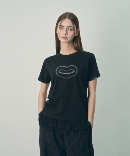 MIHEV（ミヘブ）の「ミヘブグラフィックシンボルTシャツブラック（Tシャツ/カットソー・レディース・その他・MEDIUM/LARGE）」の4枚目の写真