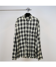 GOZER（ゴーザー）の「OVERSIZED FLANNEL CHECK SHIRT_BLACK（シャツ/ブラウス）」