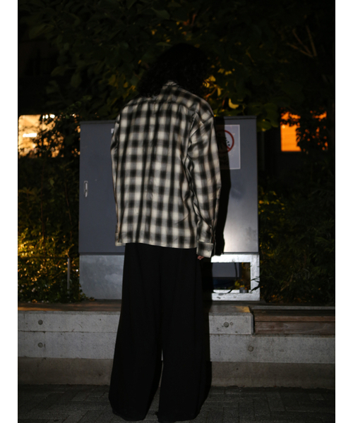 GOZER(ゴーザー)の「OVERSIZED FLANNEL CHECK SHIRT_BLACK(シャツ/ブラウス・メンズ・ブラック・ONE)」の5枚目の写真